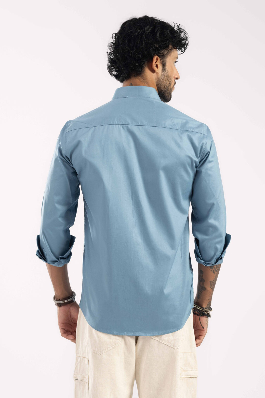 Men Blue Casual Shirt