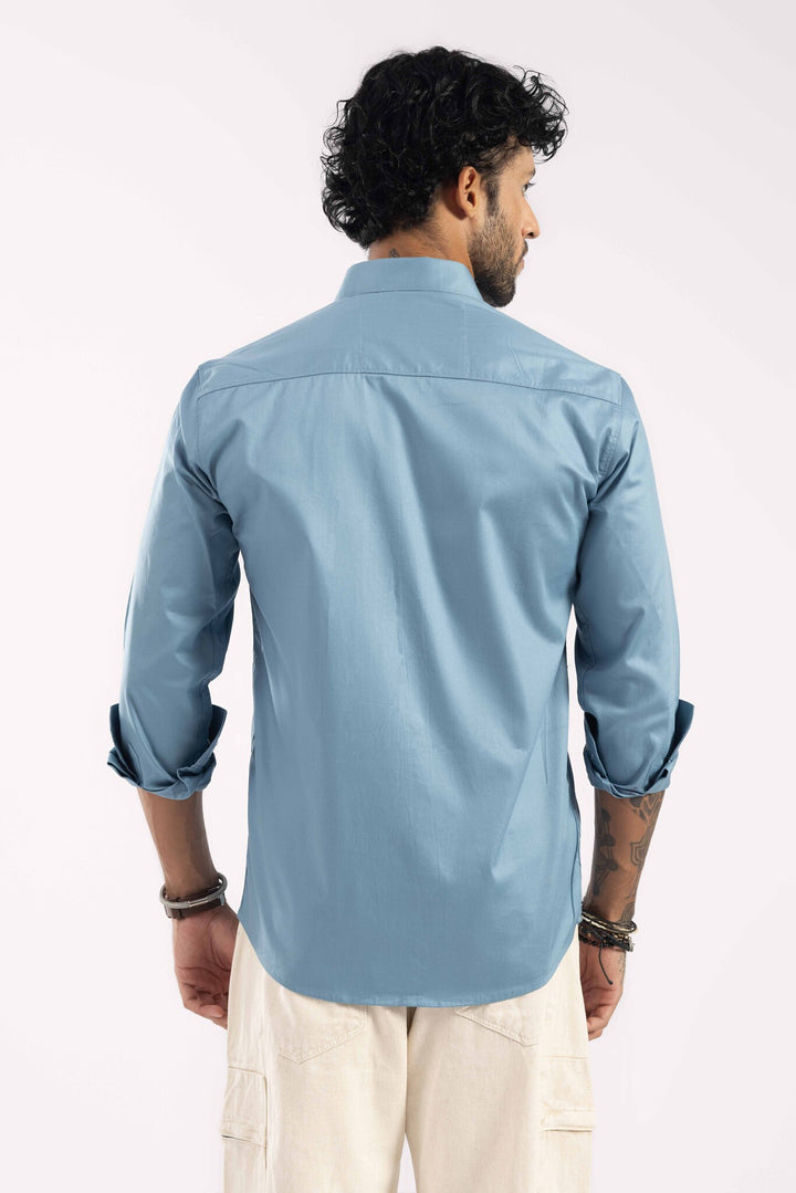 Men Blue Casual Shirt