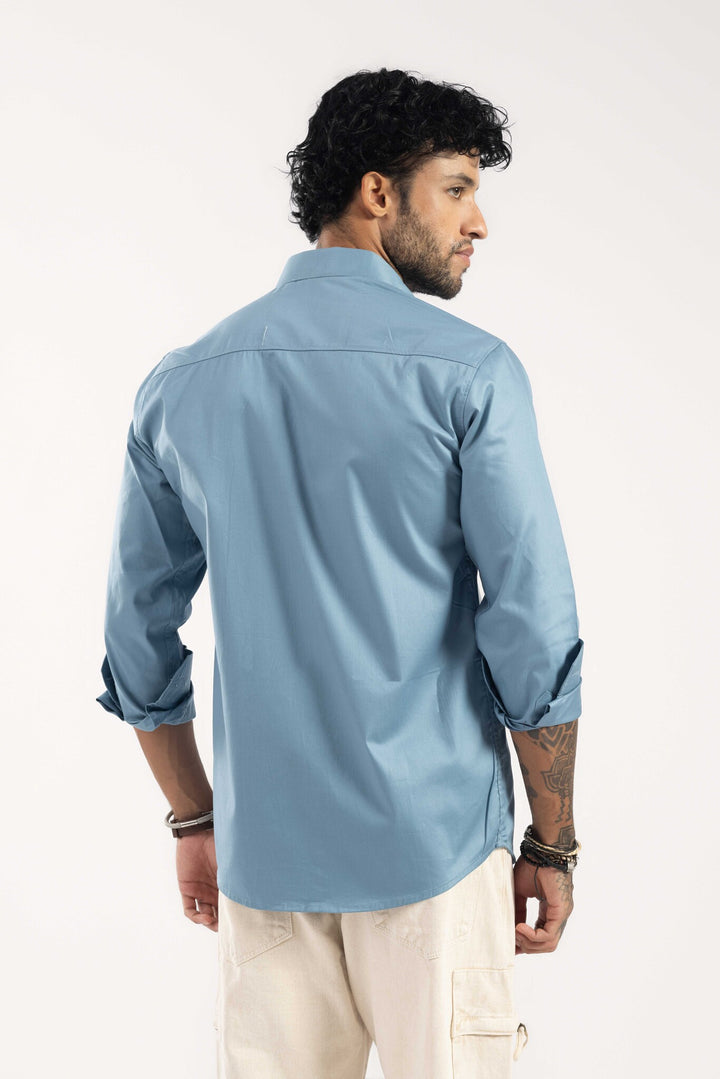 Men Blue Casual Shirt