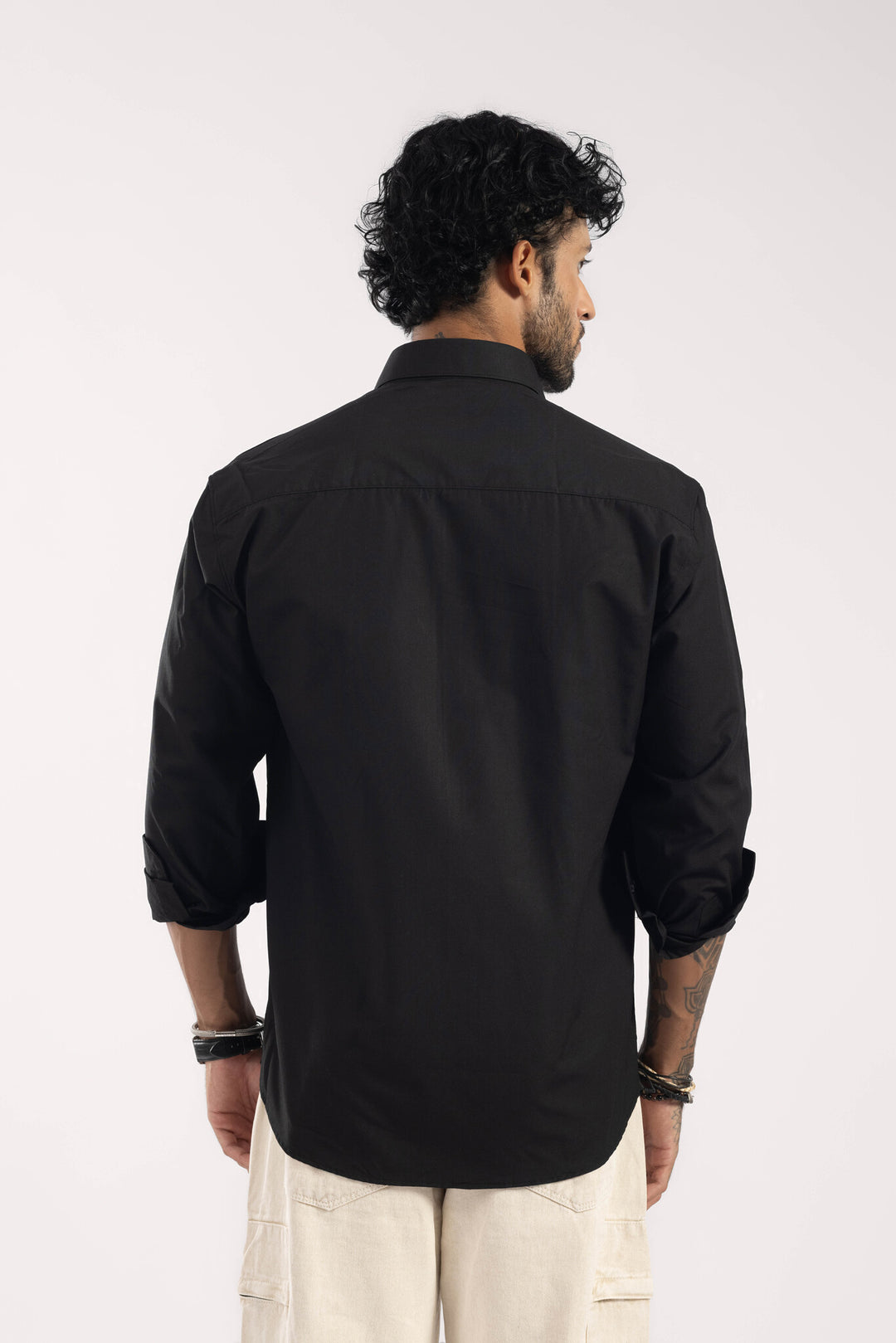 Black Full Sleeve Casual Shirt
