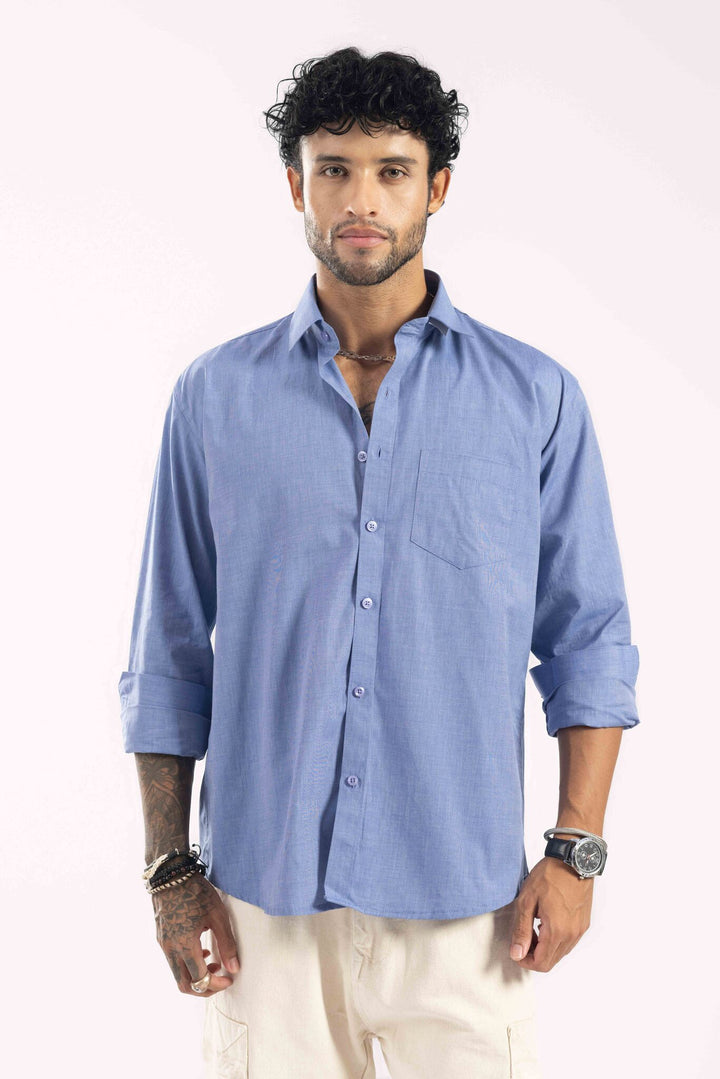 Blue Full Sleeve Casual Shirt
