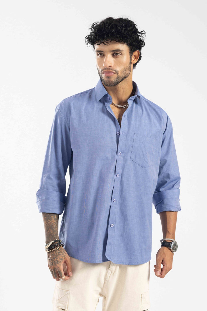 Blue Full Sleeve Casual Shirt