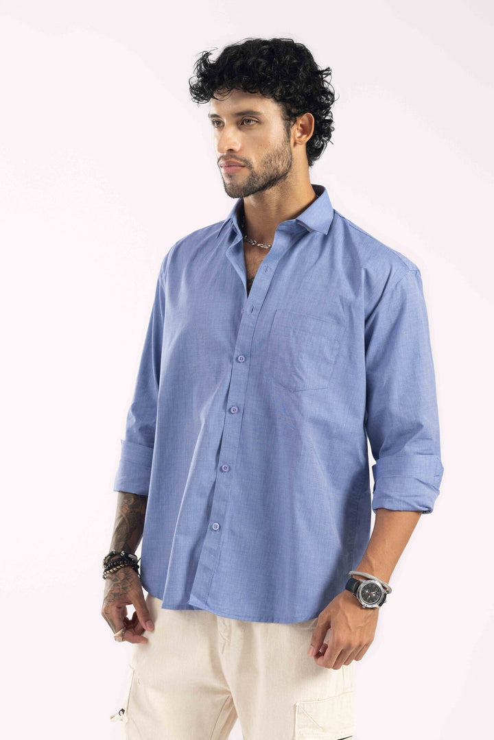 Blue Full Sleeve Casual Shirt