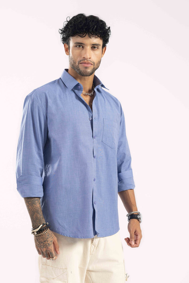 Blue Full Sleeve Casual Shirt