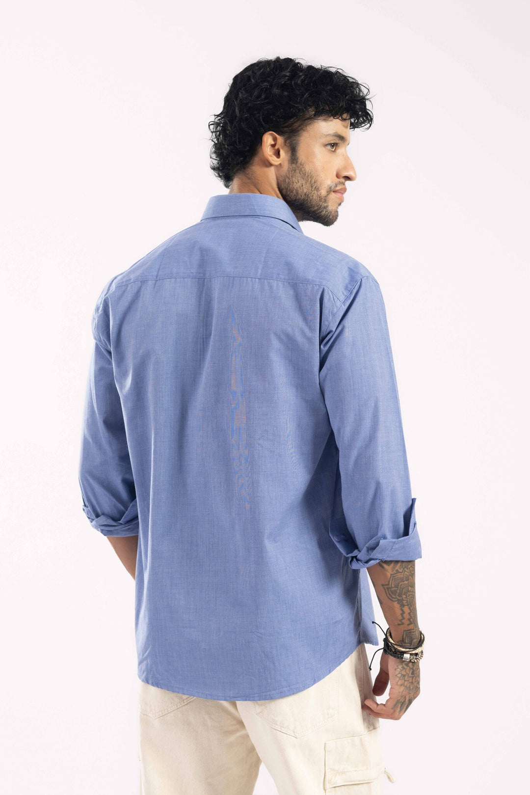 Blue Full Sleeve Casual Shirt