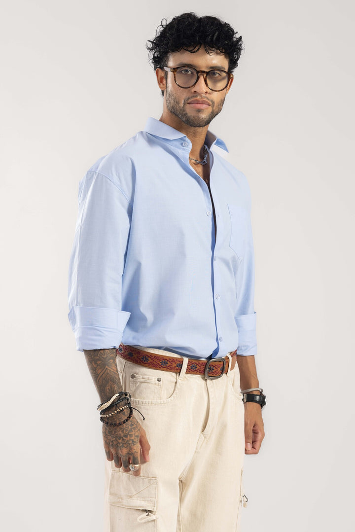 Sky Blue Full Sleeve Casual Shirt