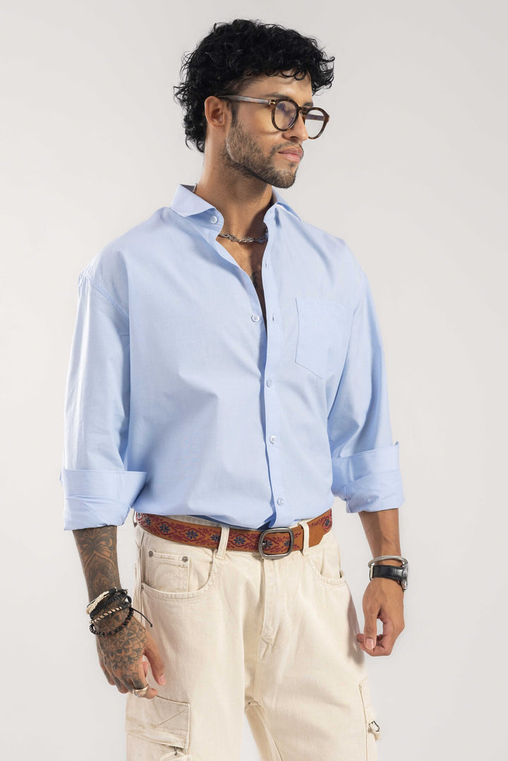 Sky Blue Full Sleeve Casual Shirt