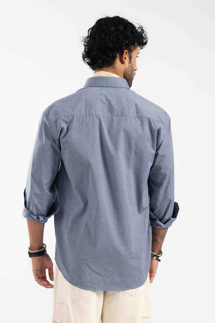 Steel Grey Full Sleeve Casual Shirt