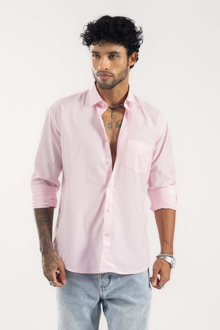 Pink Full Sleeve Casual Shirt