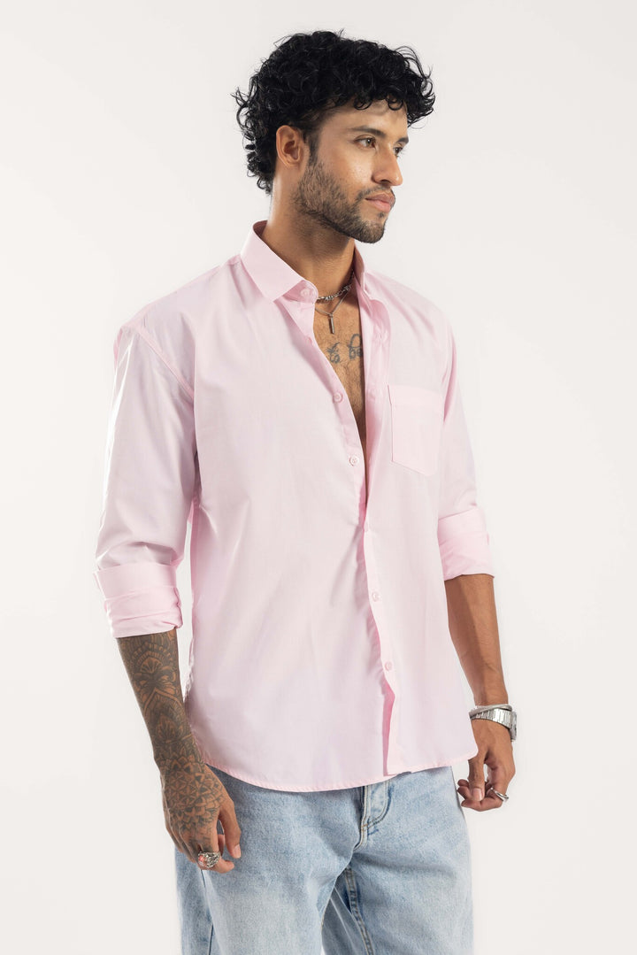 Pink Full Sleeve Casual Shirt