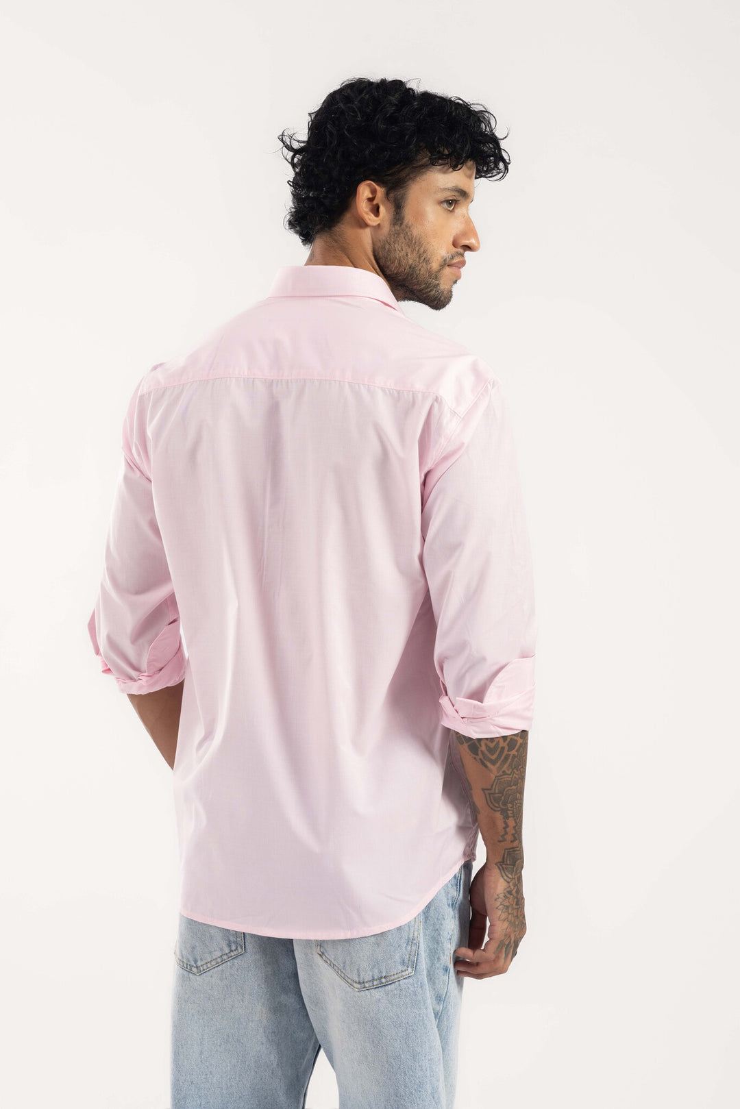 Pink Full Sleeve Casual Shirt