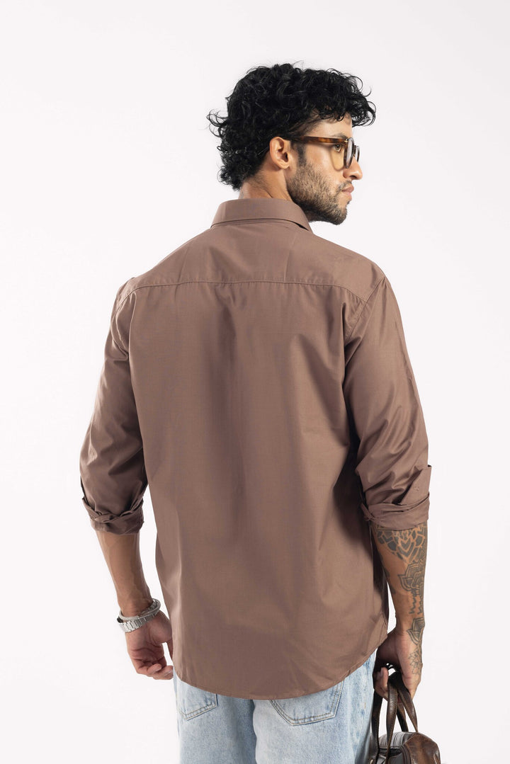 Brown Full Sleeve Casual Shirt