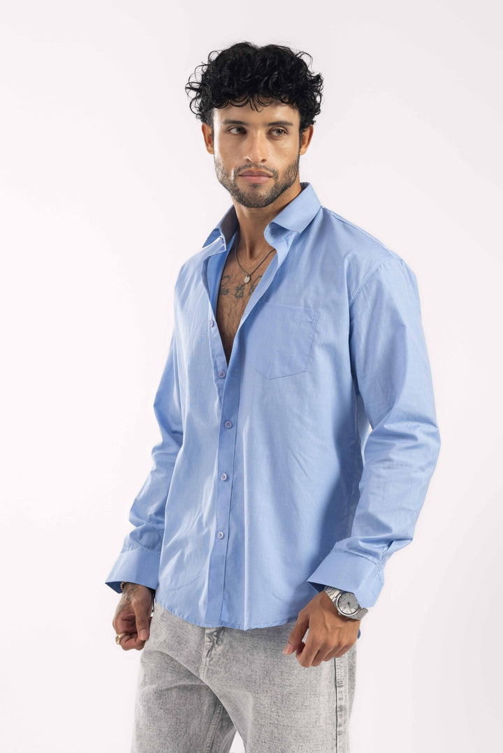 Blue Full Sleeve Casual Shirt