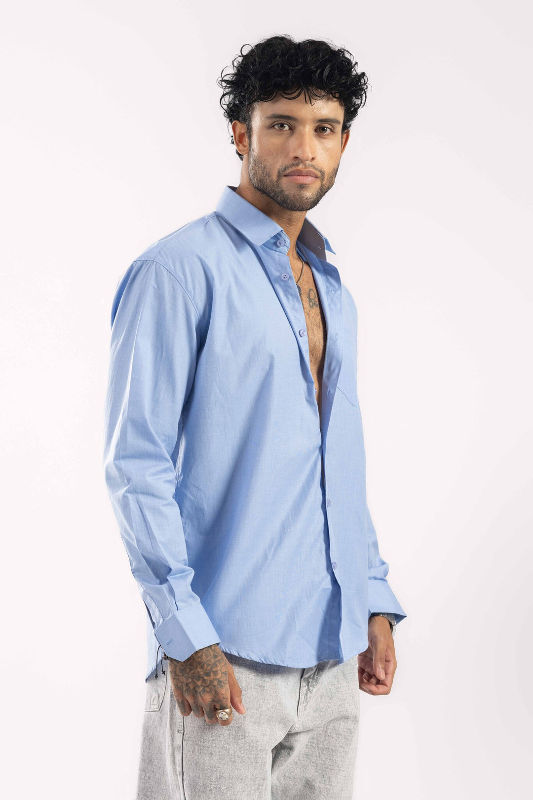 Blue Full Sleeve Casual Shirt