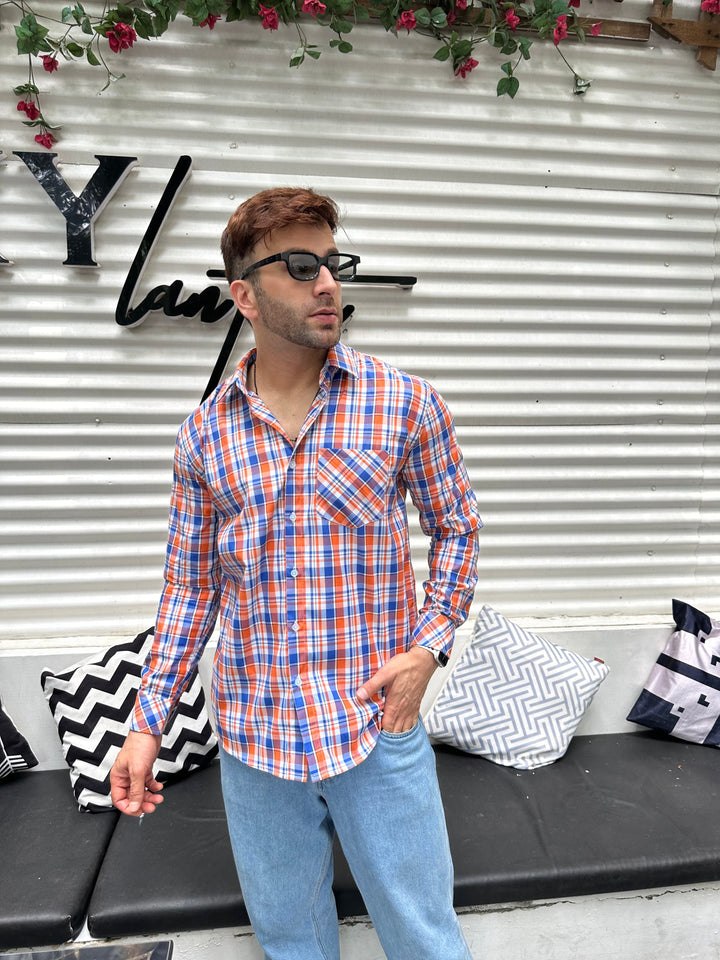 Multi Color Classic Check Casual Shirt