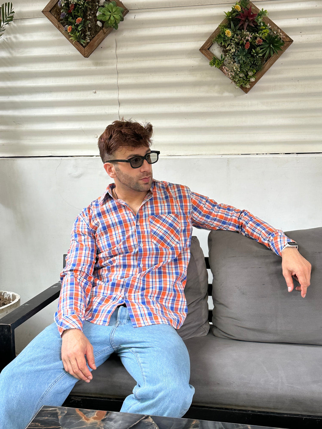 Multi Color Classic Check Casual Shirt