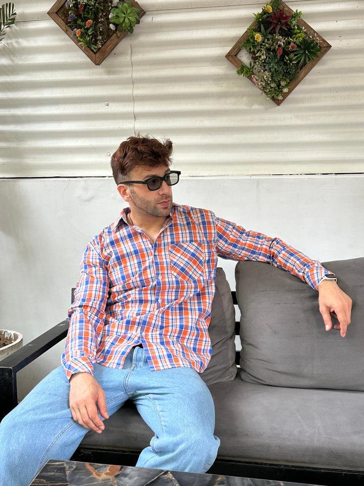 Multi Color Classic Check Casual Shirt