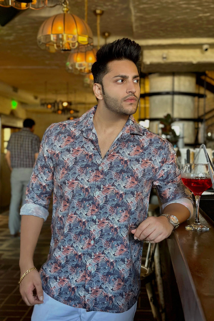 Grey Rayon Club Shirt