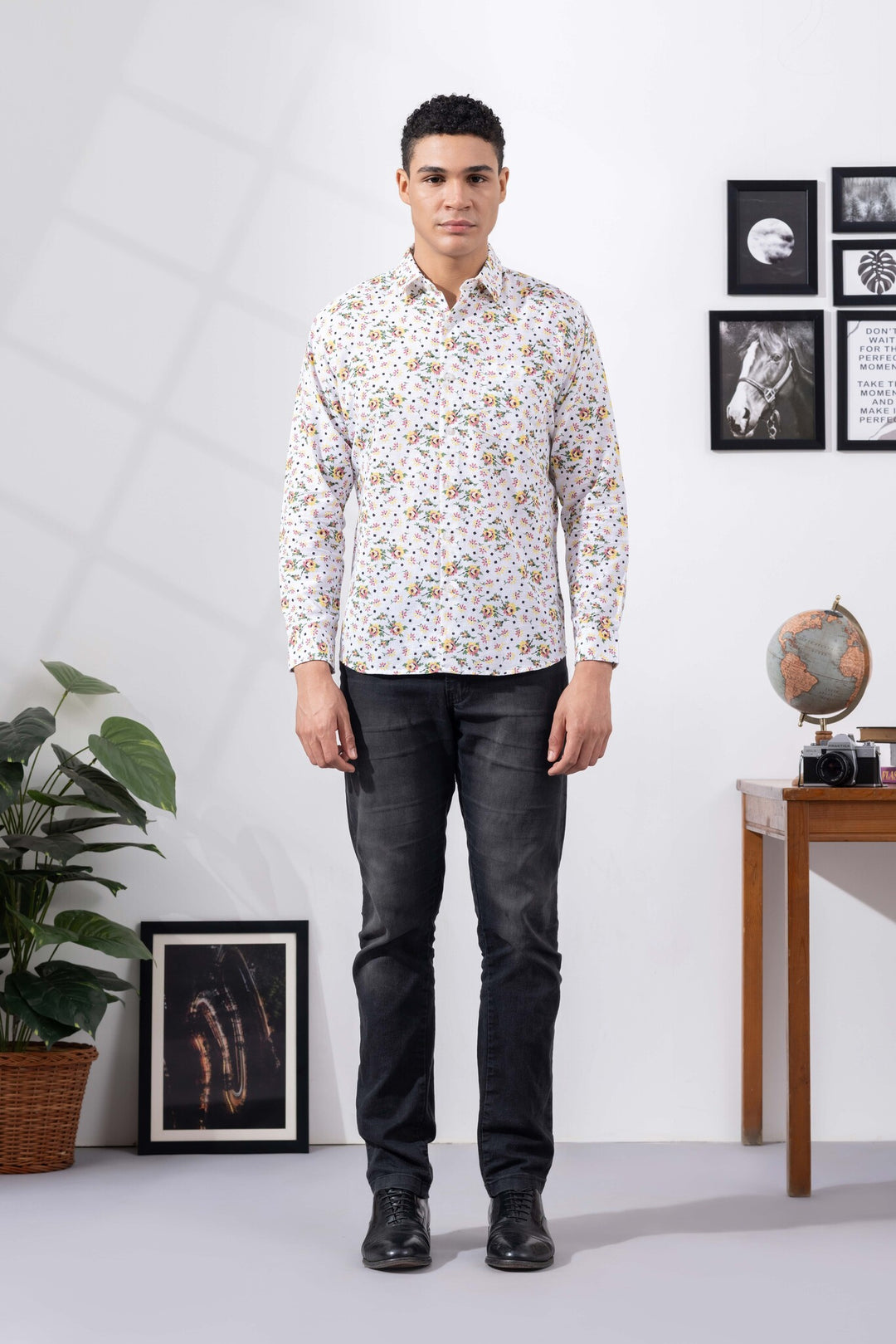 Printed Linen Shirt