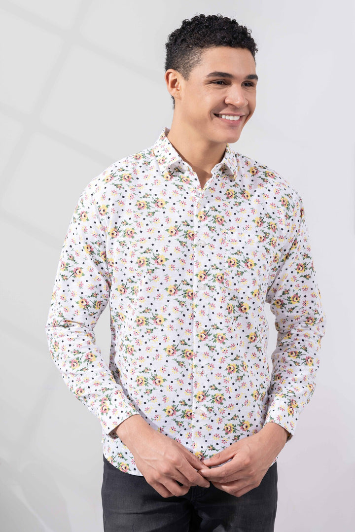 Printed Linen Shirt