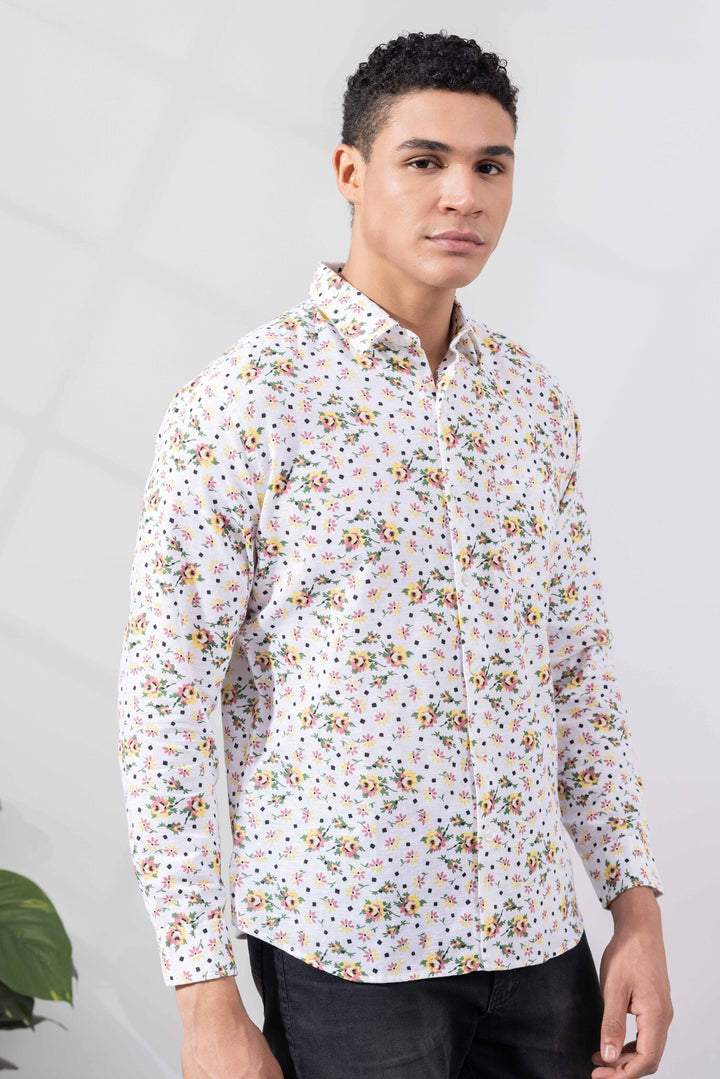Printed Linen Shirt