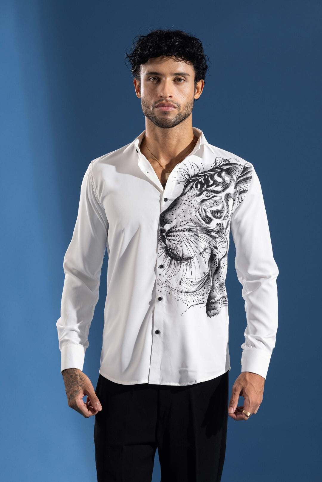 White Shirt designed for a bold, premium statement look