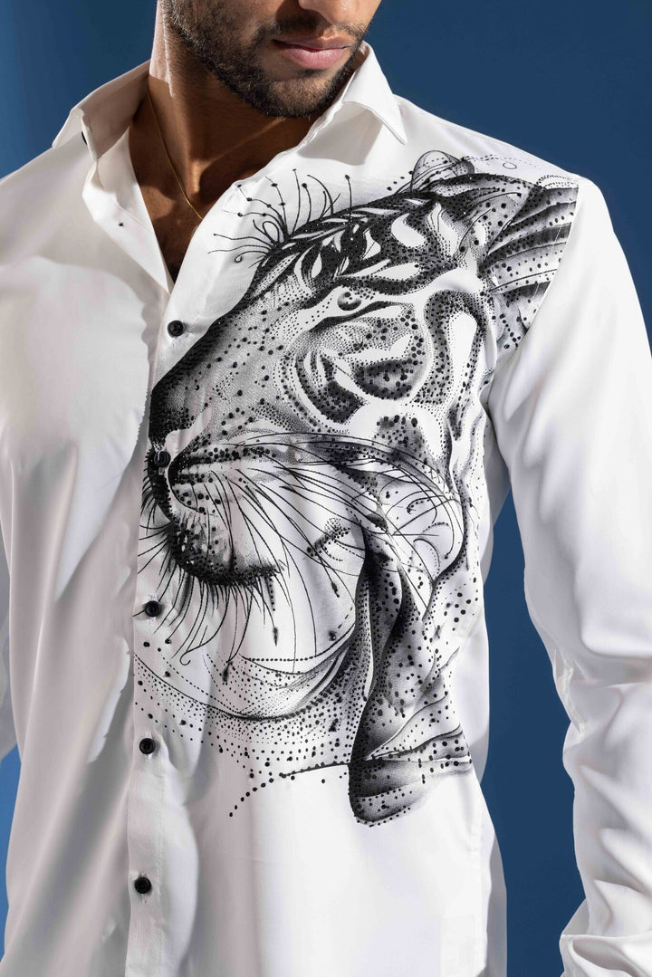 White Shirt designed for a bold, premium statement look