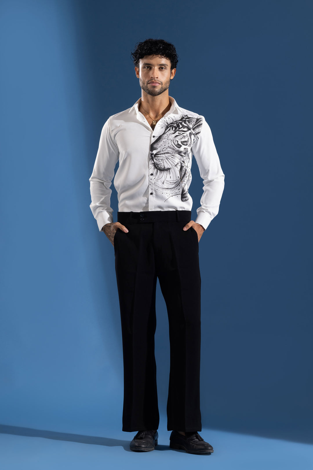 White Shirt designed for a bold, premium statement look