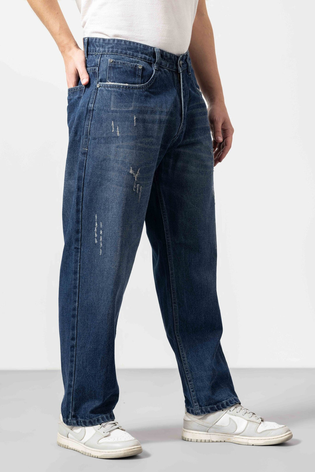 Dark Blue Balloon fit Men Denim Jeans