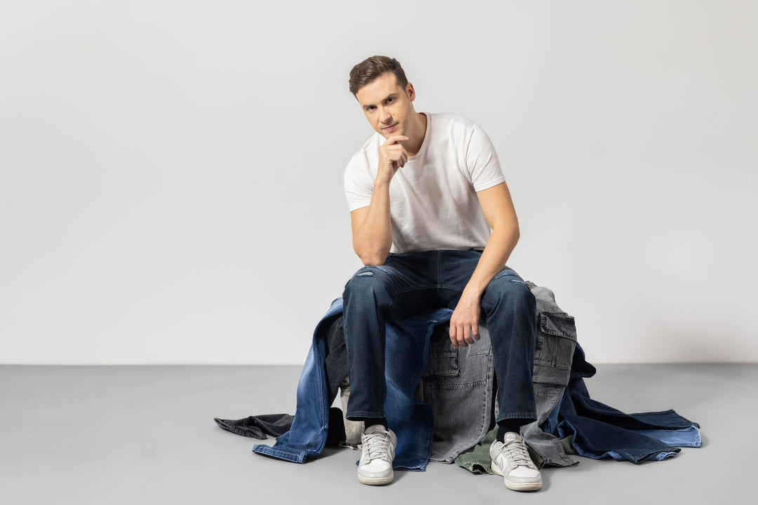 Blue Straight Fit Denim Jeans