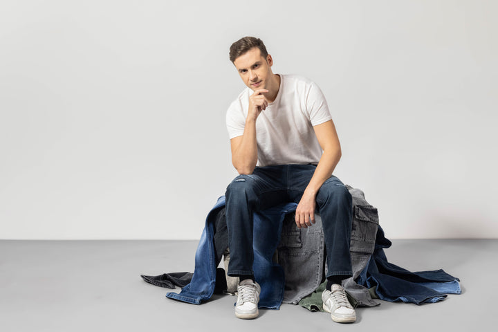 Blue Straight Fit Denim Jeans