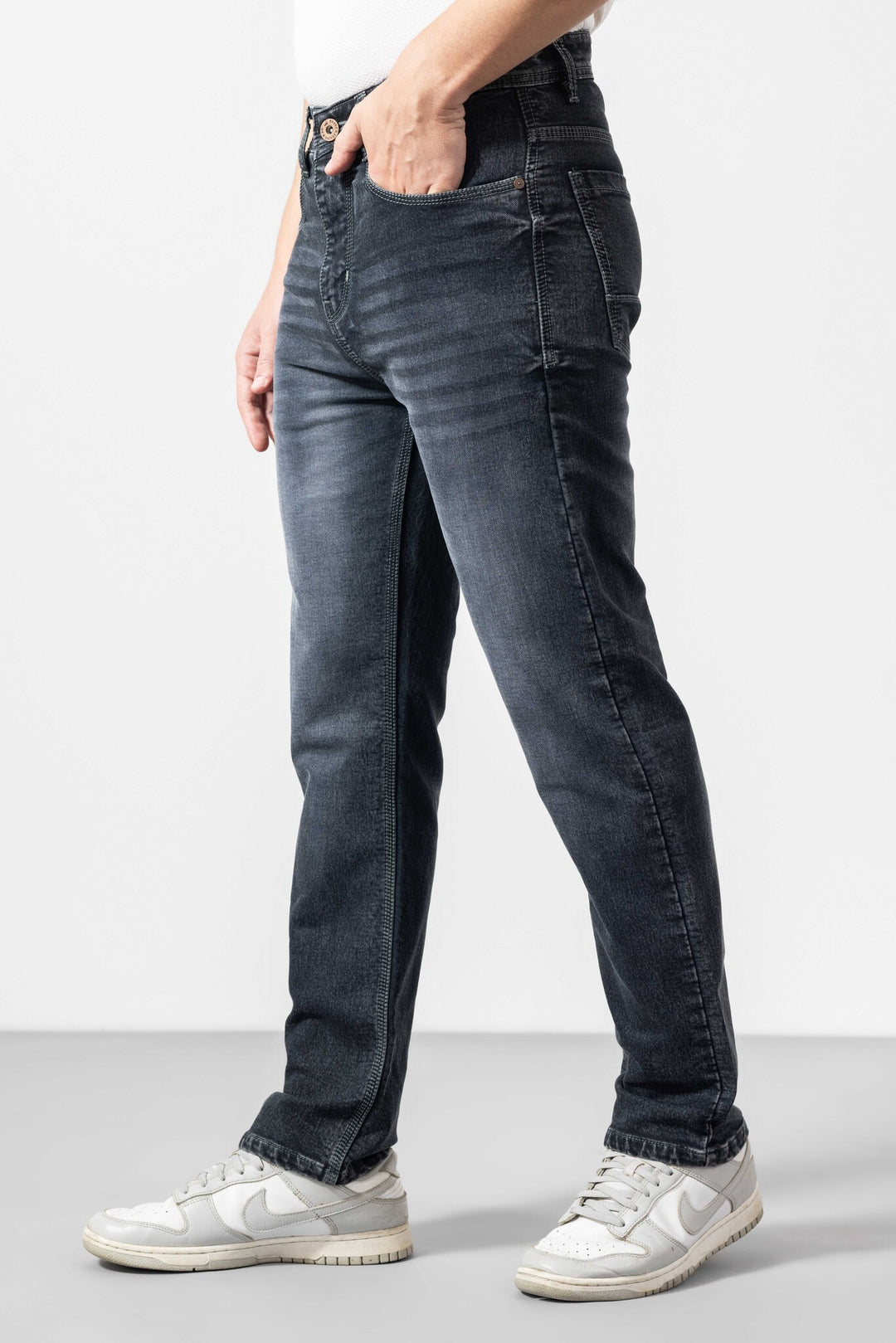 Straight fit Grey Washed Denims