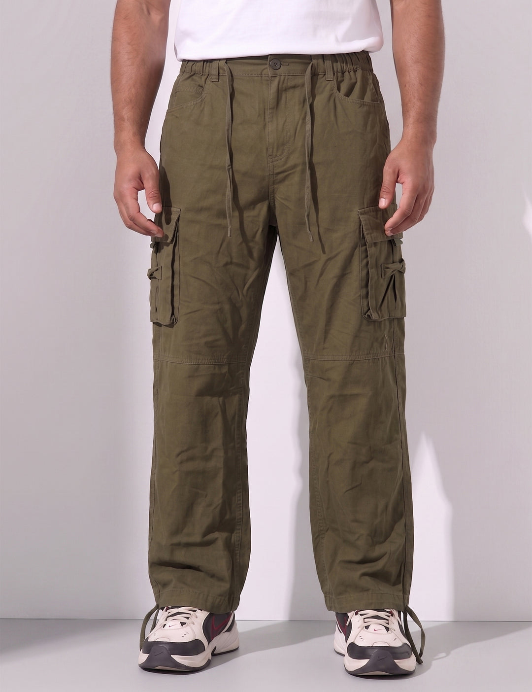 Green Multi-Pocket Cargo Pant