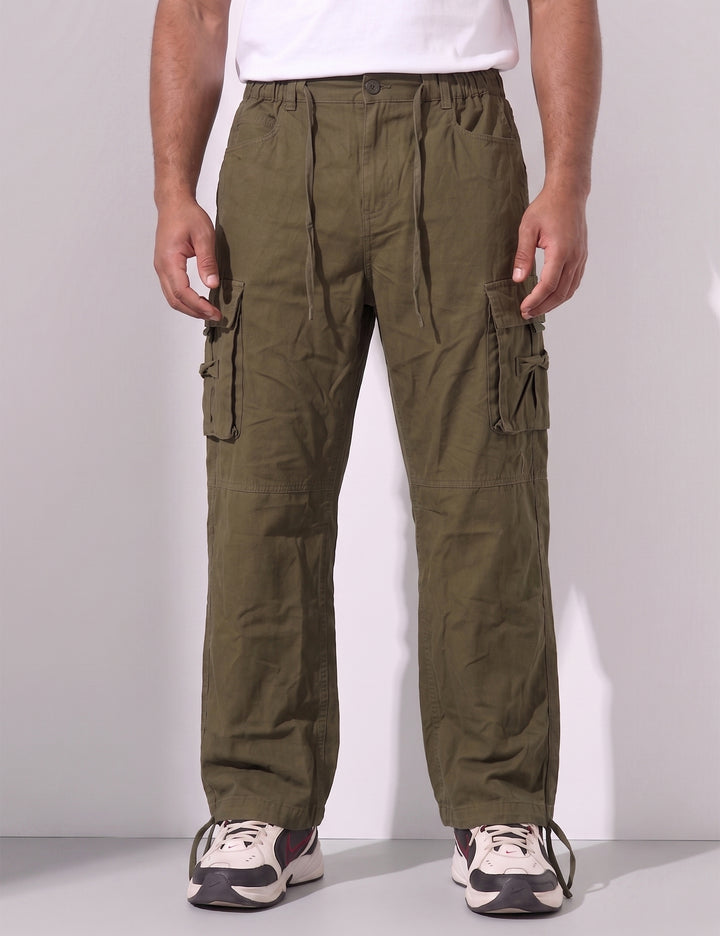Green Multi-Pocket Cargo Pant