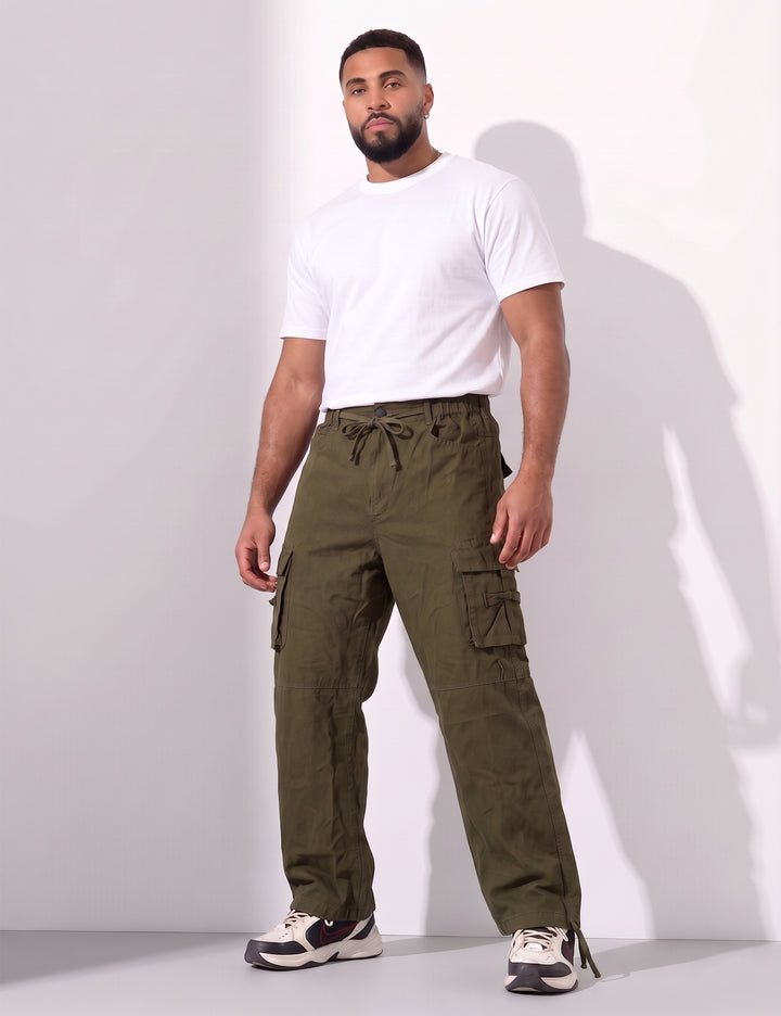 Green Multi-Pocket Cargo Pant
