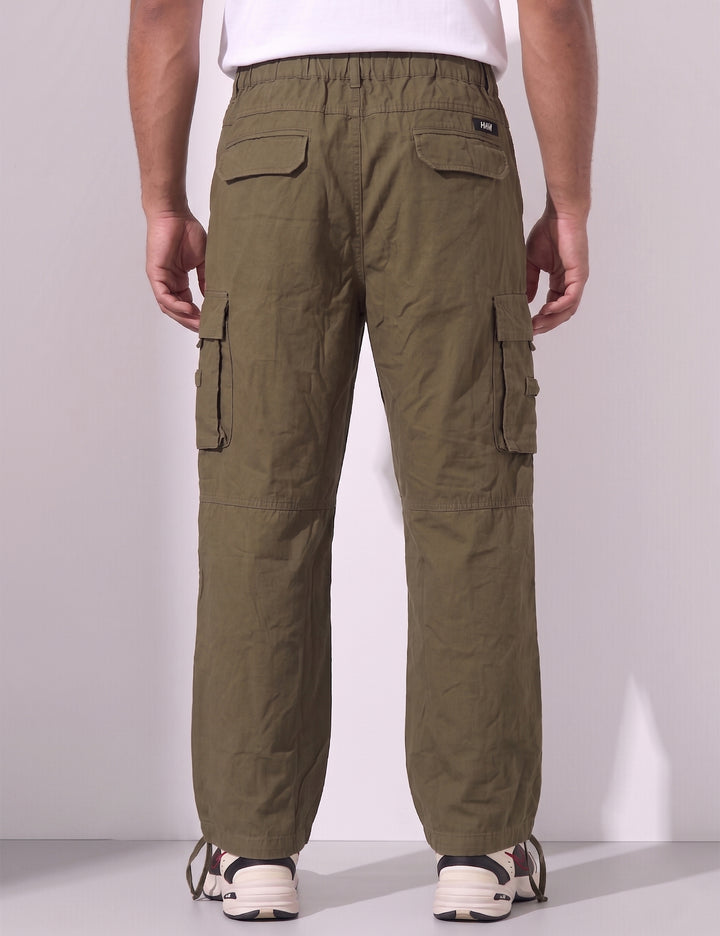 Green Multi-Pocket Cargo Pant