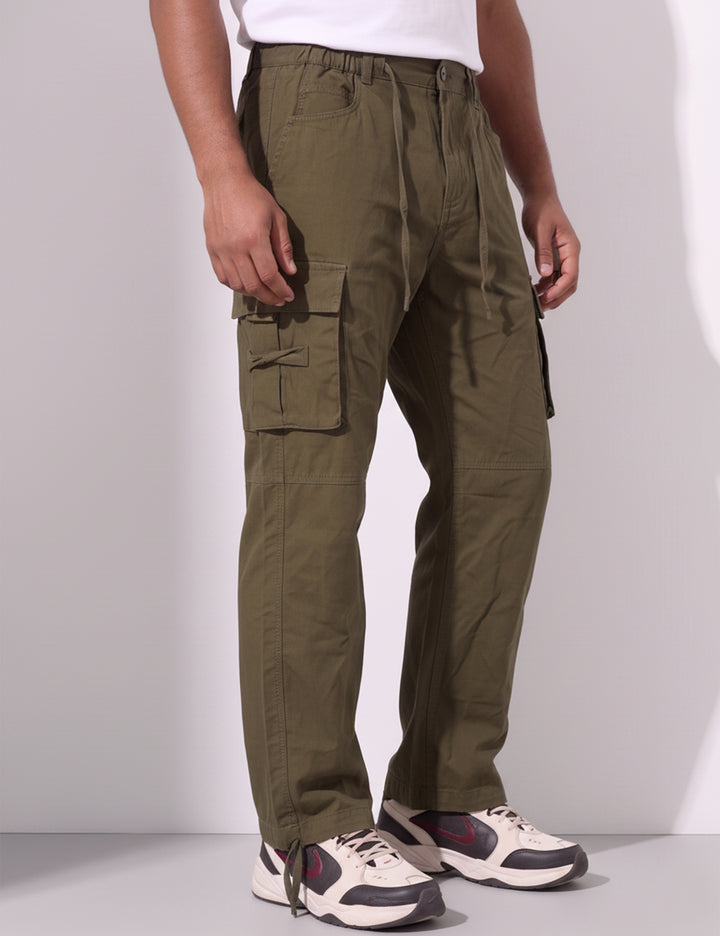 Green Multi-Pocket Cargo Pant