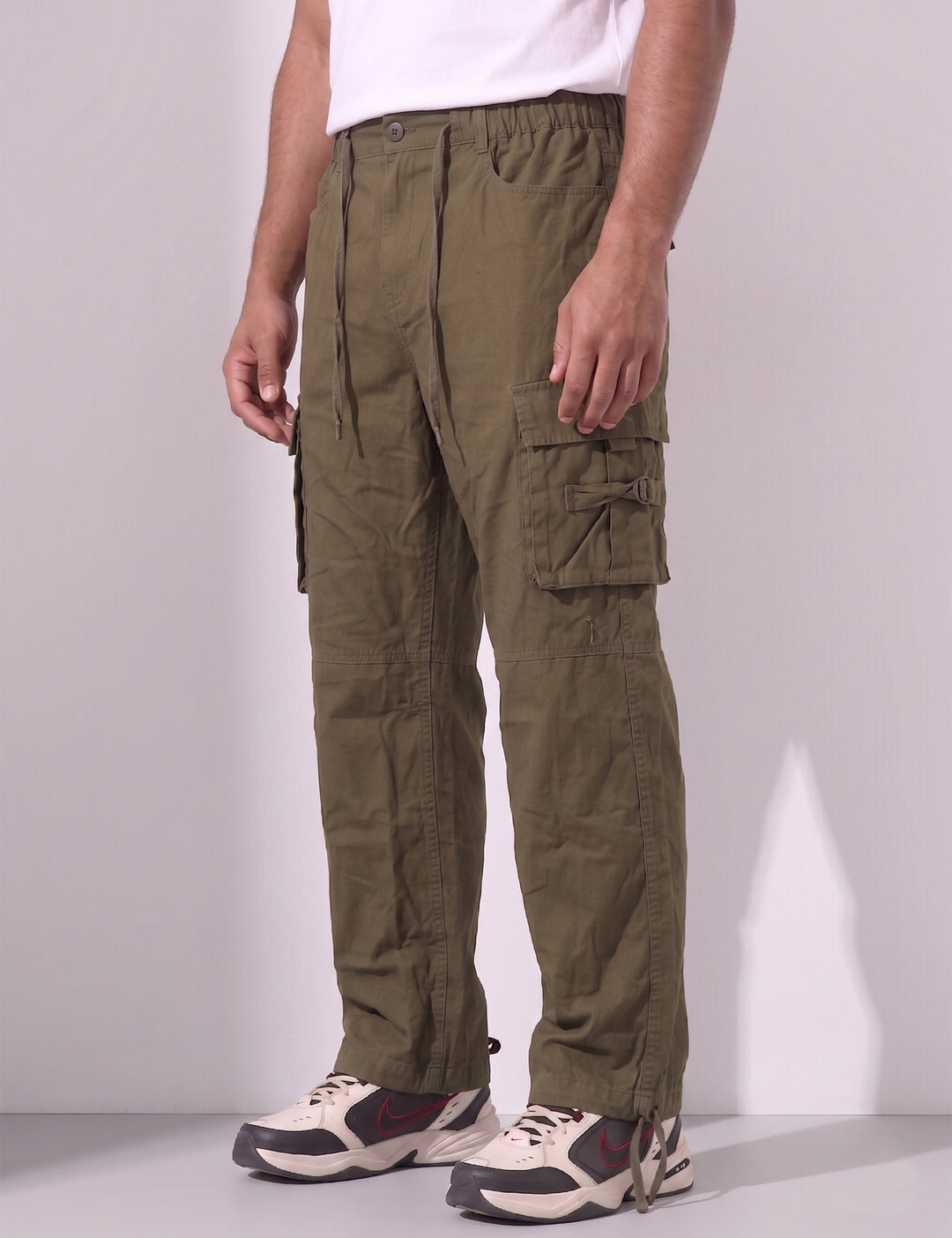 Green Multi-Pocket Cargo Pant