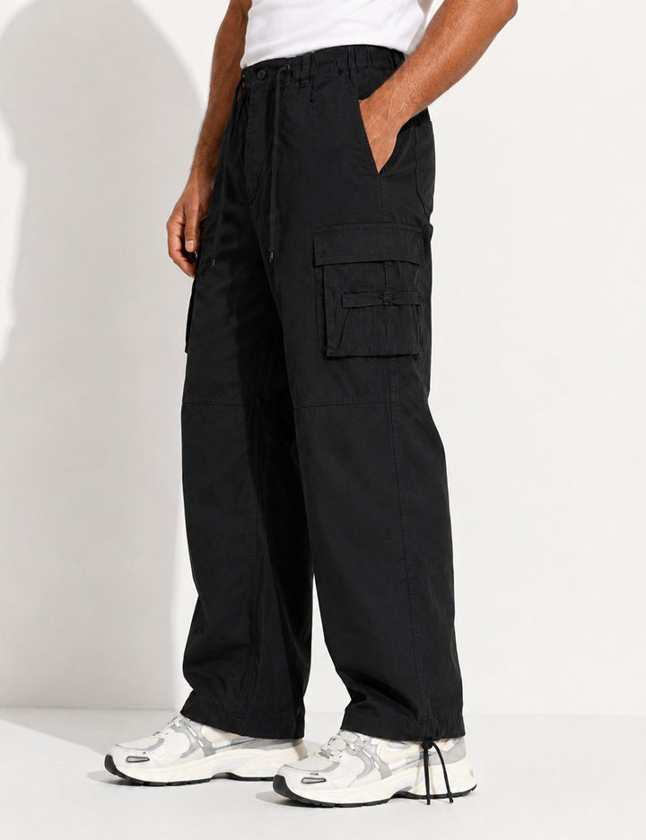 Black Multi-Pocket Cargo Pant