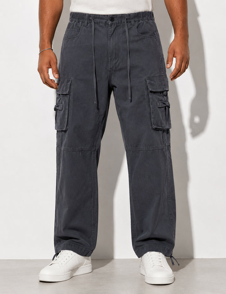Dark Grey Multi-Pocket Cargo Pant