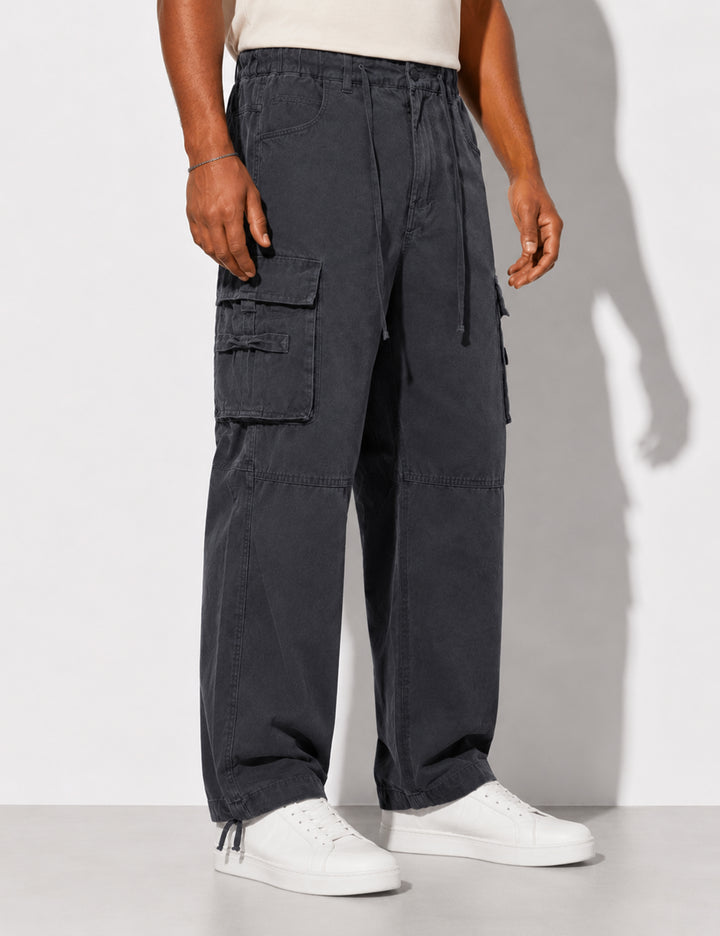 Dark Grey Multi-Pocket Cargo Pant