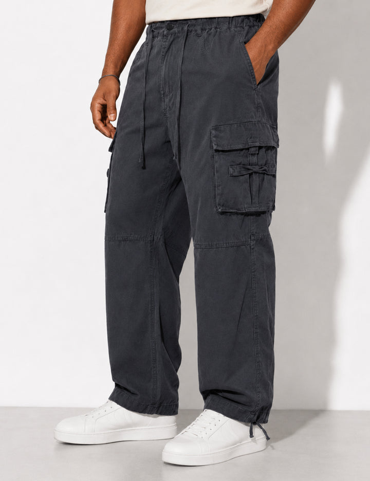 Dark Grey Multi-Pocket Cargo Pant