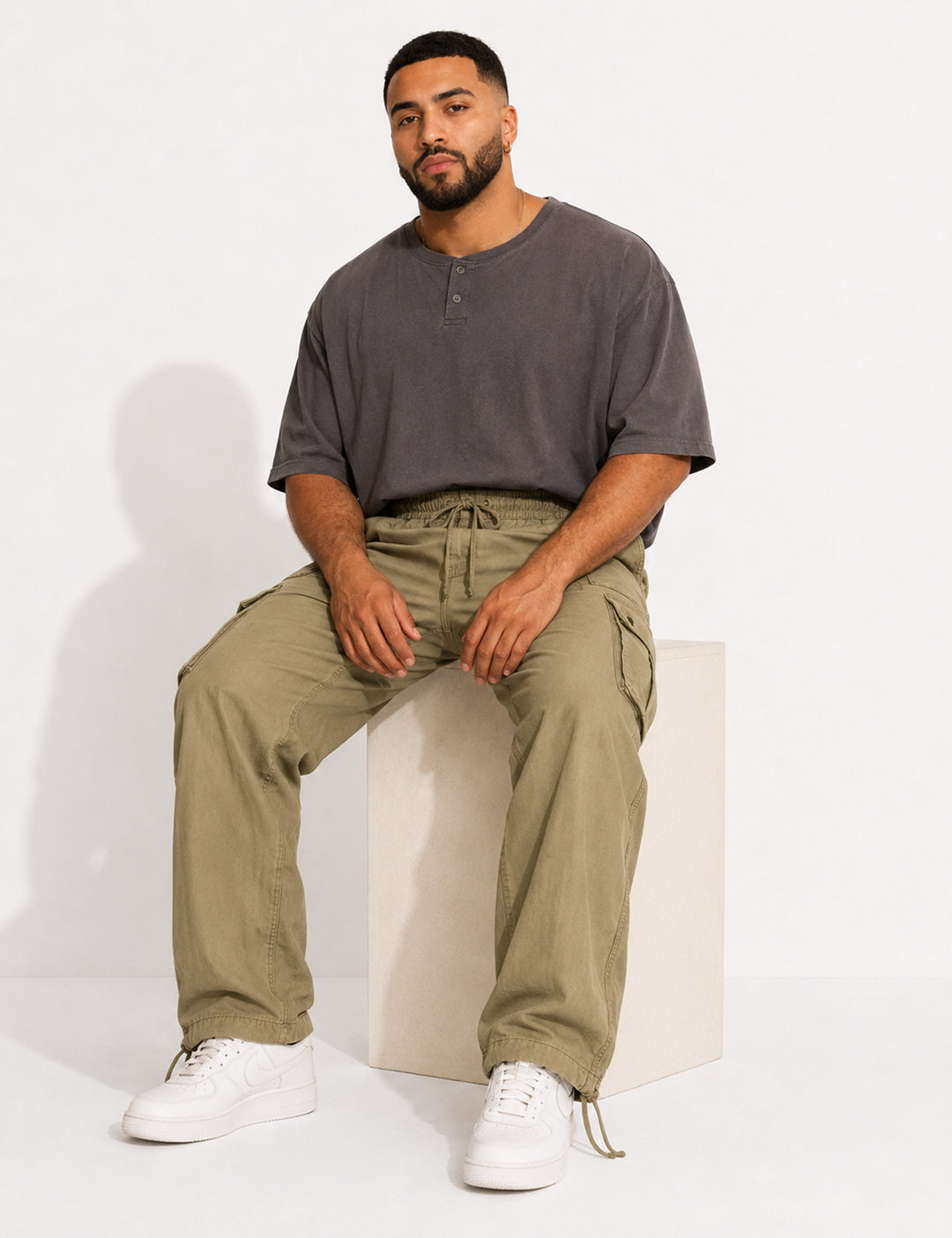 Light Green Multi-Pocket Cargo Pant