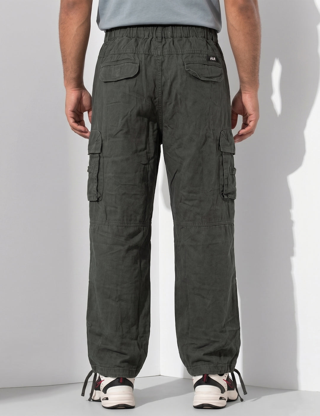 Steel Grey Multi-Pocket Cargo Pant