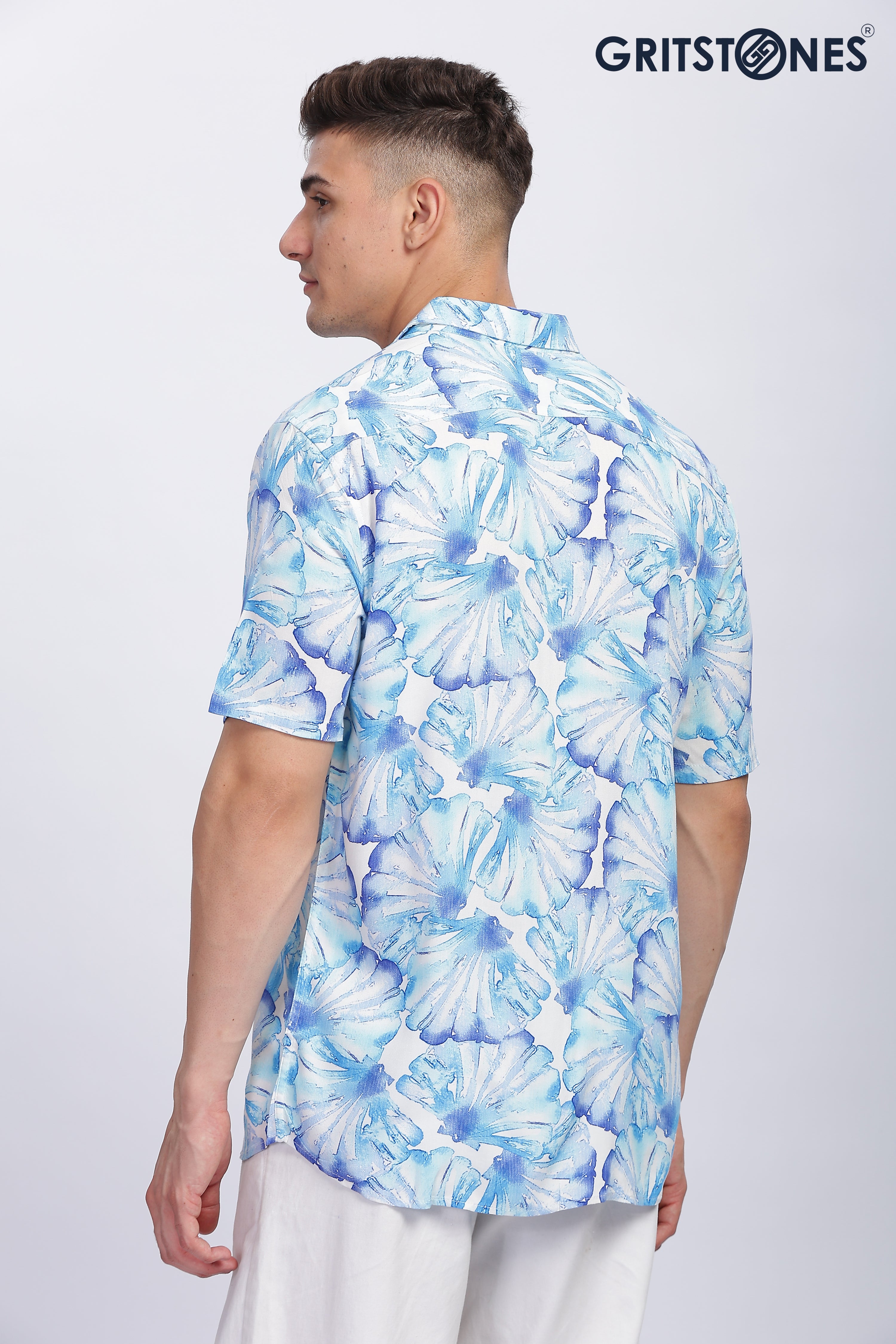 Breezy Light Blue Printed Shirt