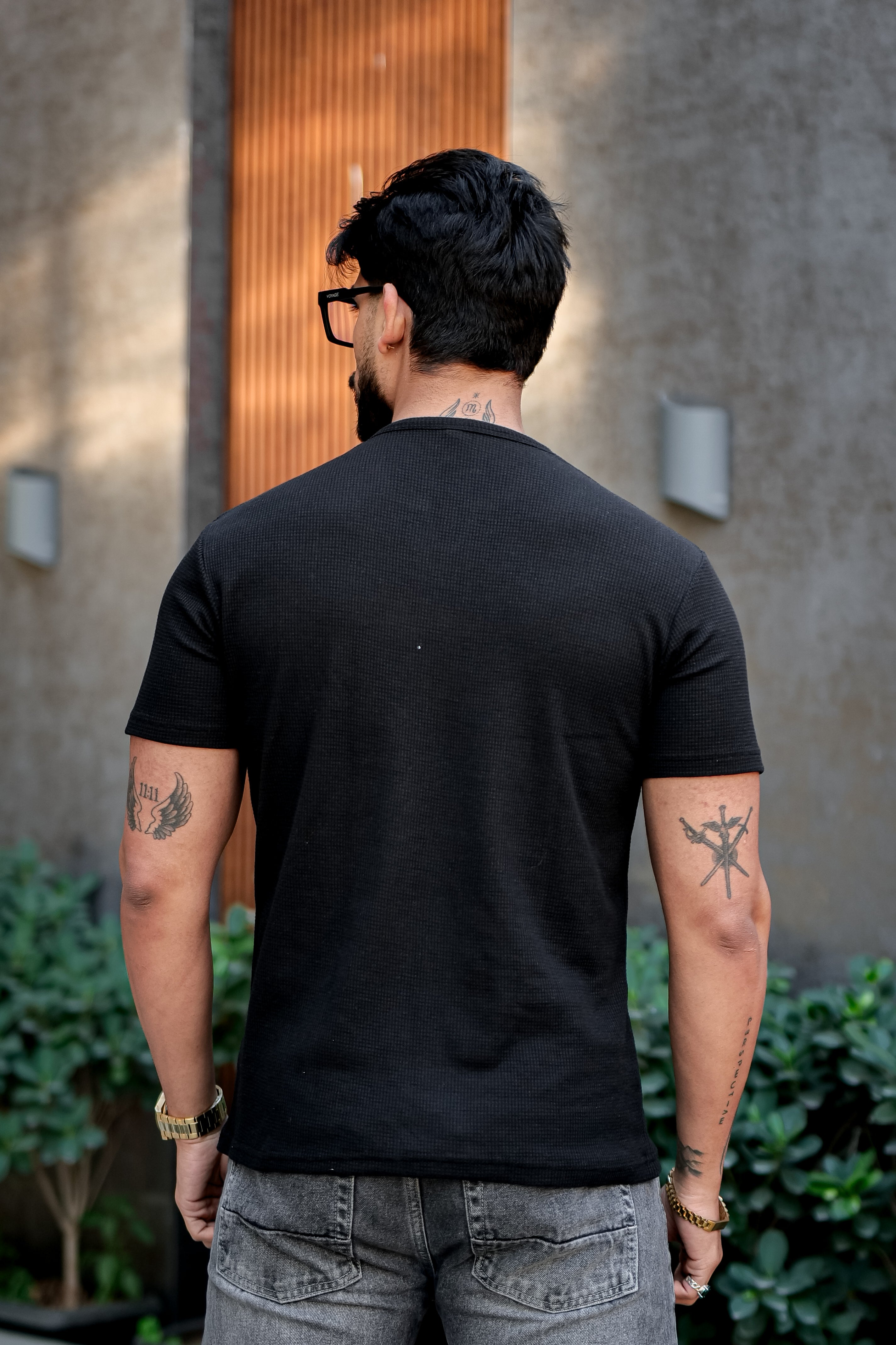 Black Waffle T-Shirt