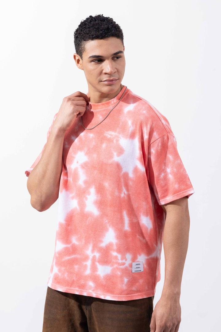 Pink Tie-Dye Oversized T-Shirt