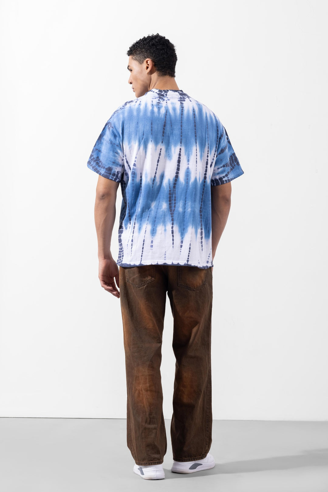 Light Blue Tie-Dye Oversized T-Shirt