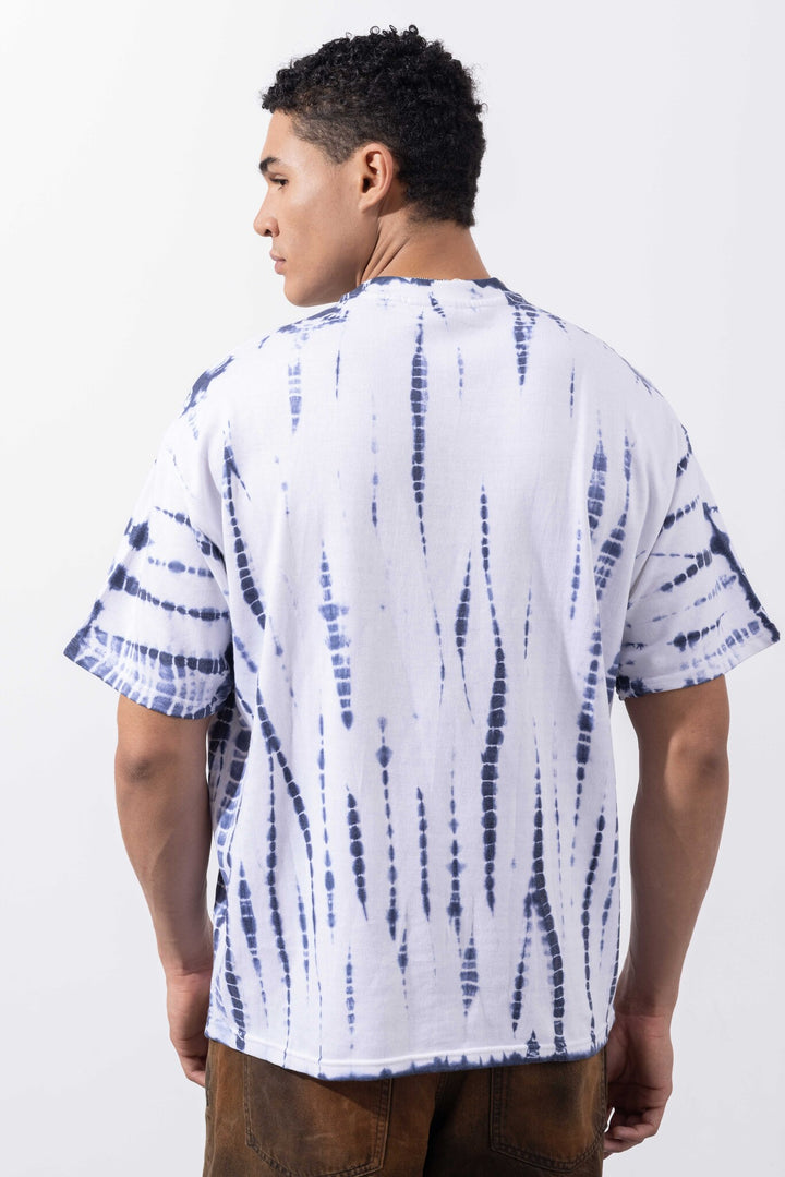 White Tie-Dye Oversized T-Shirt Description