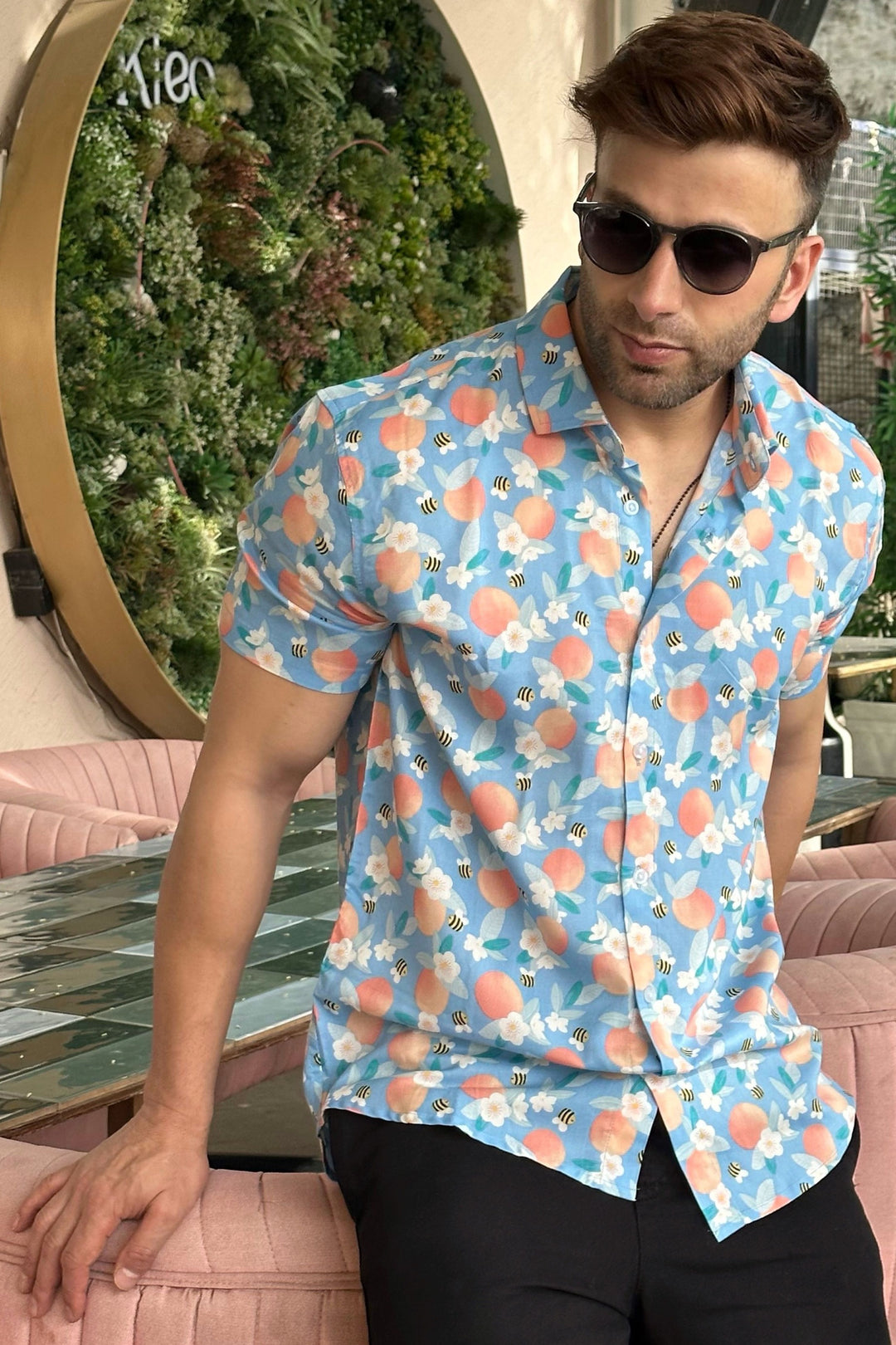 Cool Blue Rayon Shirt